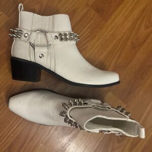Current Mood Downward Riot Cowboy Boots by Dolls Kill